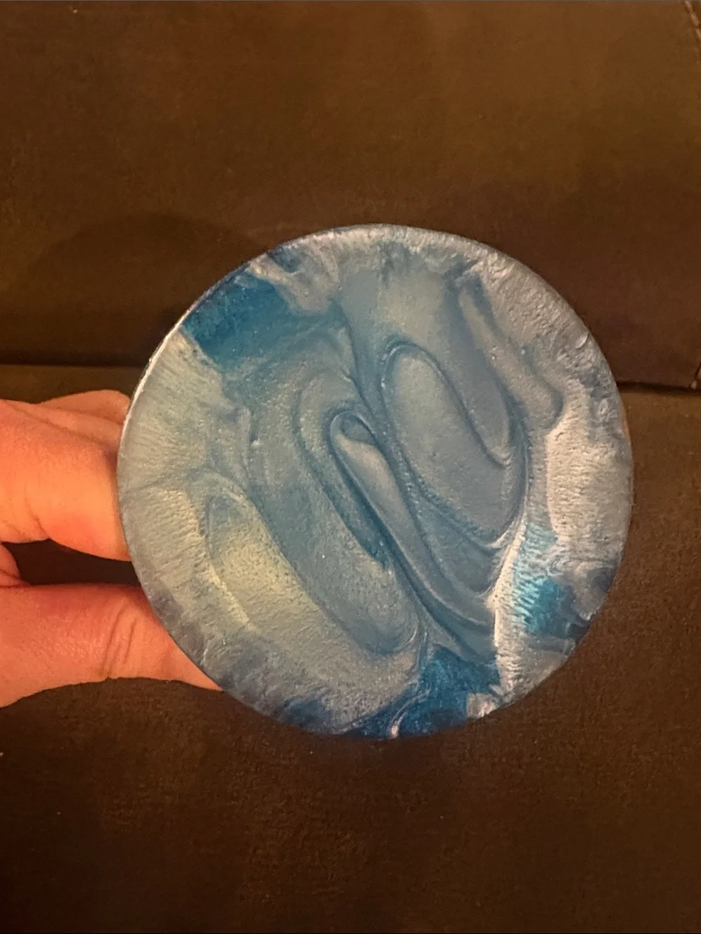 Decorative Resin Round Coasters Set- 4 Coaster